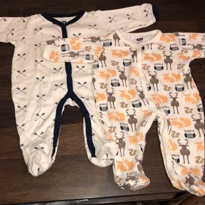 Hudson baby footed pajamas